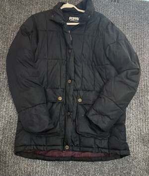 Puffa Original Quilted Puffer Jacket with Plaid Lining